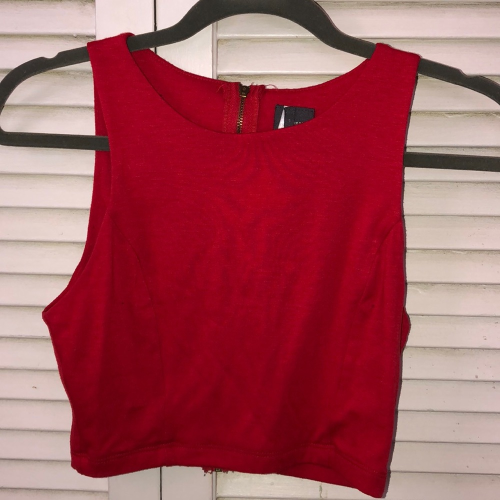 Urban Outfitters Red Crop Top